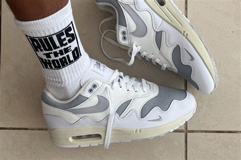 Official Images: Patta x Nike Air Max 1 ‘Wave’ in White - Sneaker Freaker