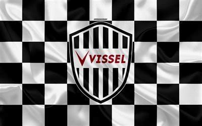 Download wallpapers Vissel Kobe, 4k, logo, creative art, white black ...