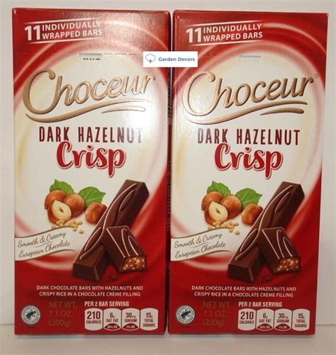 Buy Choceur Dark Hazelnut Crisp Smooth & Creamy European Chocolate 7.1oz 200g (Two Bars) Online ...