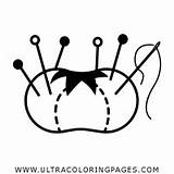 Pin Cushion Coloring Pages For Kids  Free sketch template