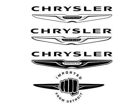 Chrysler emblem SVG Bundle. Auto Vektor Clipart Kollektion. | Etsy