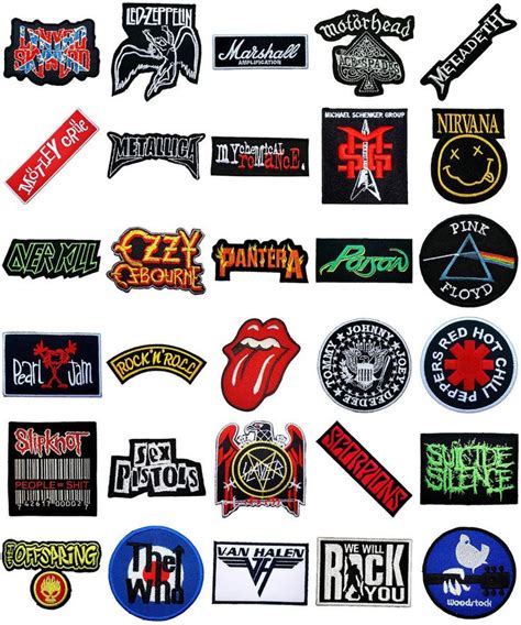 Music Songs Heavy Metal Punk Rock Band Logo L-W T-Shirts iron on ...