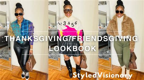 Thanksgiving/Friendsgiving Dinner Outfit Ideas| LOOKBOOK| 8 OUTFITS ...