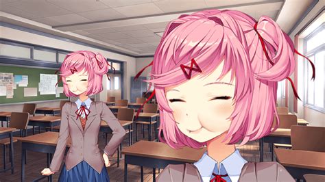 Natsuki does a weird face : r/DDLC