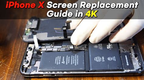 iPhone X Screen Replacement DIY Tutorial [4K] - YouTube