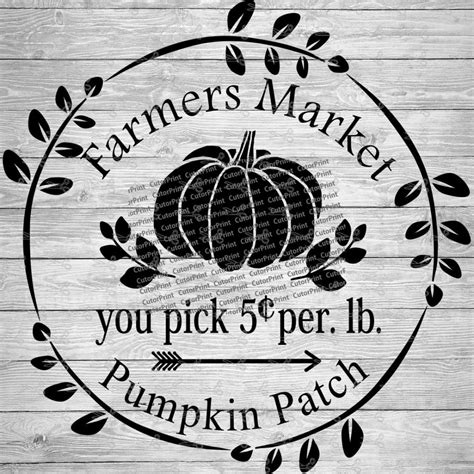 Pumpkin Patch SVG,EPS & PNG Files - Digital Download files for Cricut ...