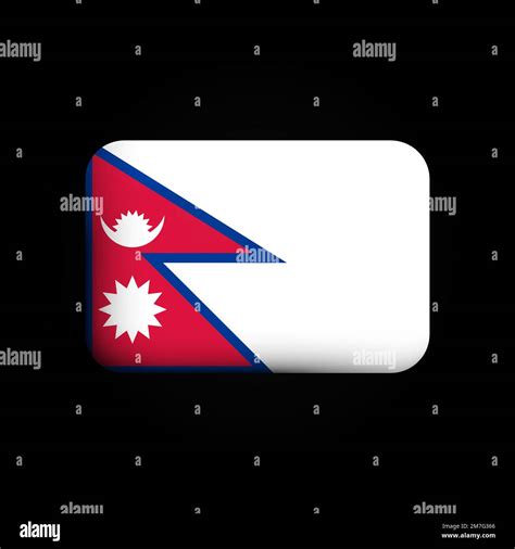 Nepal Flag 3D Icon. National Flag of Nepal. Vector illustration Stock Vector Image & Art - Alamy