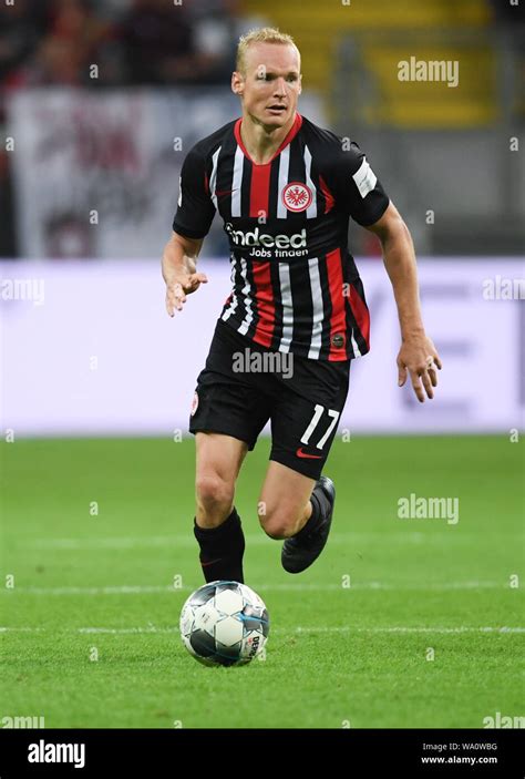 15 August 2019, Hessen, Frankfurt/Main: Soccer: Europa League - qualification, Eintracht ...