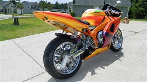 FULLY CUSTOM YAMAHA YZF R1 YZFR1 CHROME VERY NICE Orange 2001 1000 cc