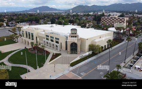 General overall aerial view of the Riverside Convention Center on ...