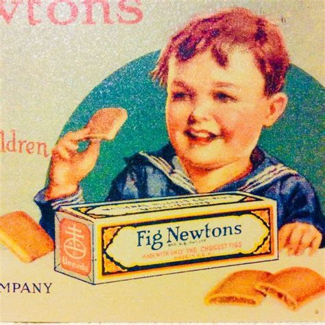 Rare Vintage Fig Newton Tin Sign Metal Cookie by National Biscuit Company Americana Advertising ...