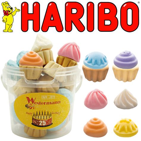 Custom Haribo Cupcake Sweet Tubs | Personalised Sweet Tubs | Just a Drop