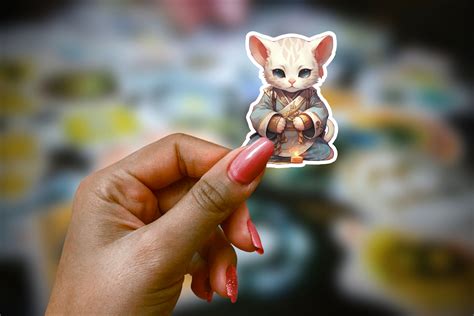 Dnd Stickers Monk Cat: Cute Dnd Sticker, Dnd Gifts, Dungeon Master, Dnd Stickers, Laptop Sticker ...