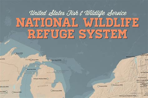 US National Wildlife Refuge System Map 24x36 Poster - Best Maps Ever