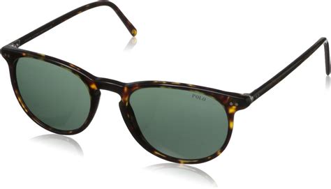 Amazon.com: Polo Ralph Lauren Men's Ph3044 Round Sunglasses, Havana, 52 ...