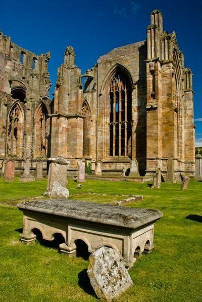 ˚Melrose Abbey founded in 1138 - Scotland | Scotland castles, Melrose abbey, England and scotland