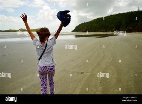 Freedom, Hiking through Cape Hillsborough National Park, Queensland, Australia Stock Photo - Alamy