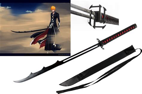 Latest Version Bleach Ichigo Tensa Kurosaki Bankai Slicing Cutting Moon Sword | eBay