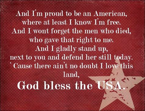 God Bless the USA...Lee Greenwood