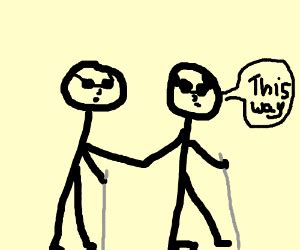 Blind leading the blind - Drawception