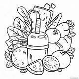Healthy Food Coloring Page 58653 46412 sketch template