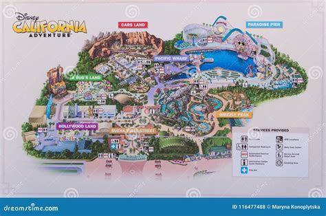 Map of Disneyland, Anaheim, Los Angeles. Summer Holidays in California ...