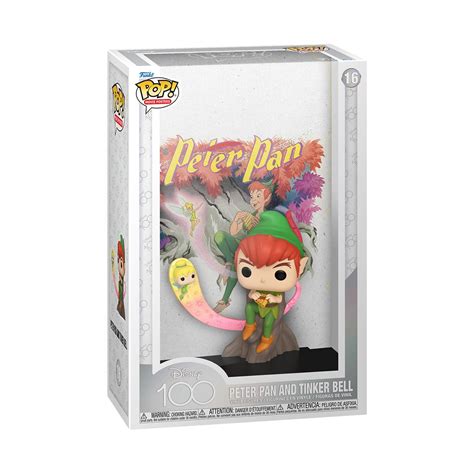 Disney 100 Peter Pan and Tinker Bell Pop! Movie Poster #16 with Case