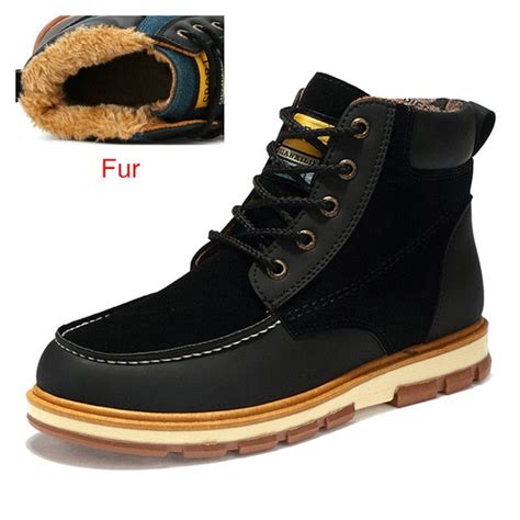 Premium Leather Fur Lined Ankle Boots - 3 Colors – Men's Luxury ...