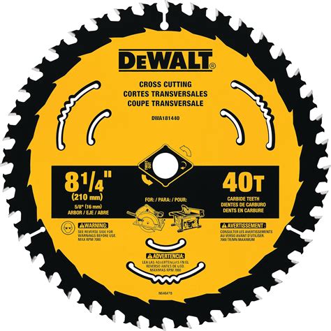 DEWALT 8-1/4in. Table Saw Blade — 40T, Model# DWA181440 | Northern Tool