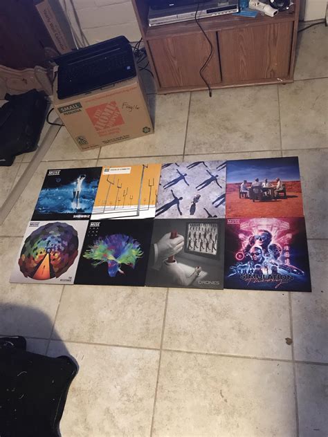 All eight studios on vinyl. Next: Hullabaloo and Super Deluxes (ST SD Box coming Wed.) : r/Muse