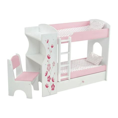 18 Inch Doll Furniture Doll Bed Fits My Life As Dolls | 18" Doll Bunk ...