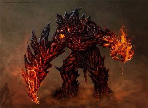 lava monster - Google Search Fire Dragon, Magma, Creature Concept ...