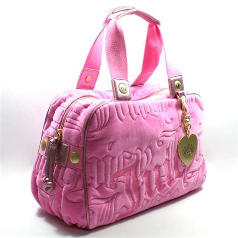 Juicy Couture HotHot Pink Daydreamer Velvet Satchel Bag #YHRU0615 | Juicy Couture YHRU0615