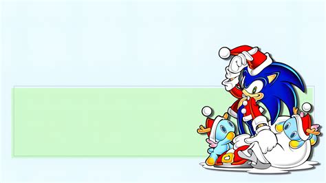 Wallpaper : Sonic the Hedgehog, holiday, Christmas, Santa hats ...