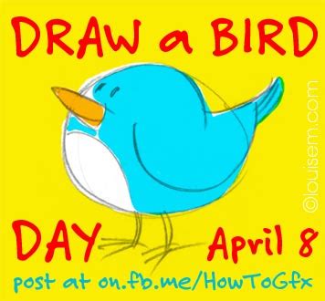 Best Picture Quotes #2: Draw a Bird Day - Louise Myers Visual Social Media