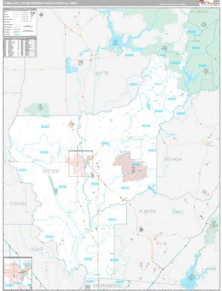 Yuba City Metro Area, CA Maps