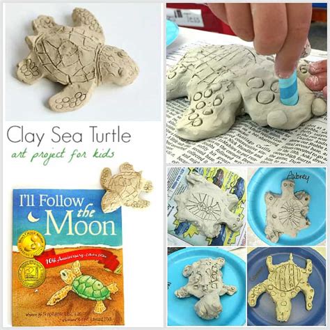 Clay Sea Turtle Art Activity for Kids - Buggy and Buddy