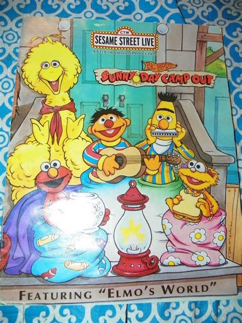 1999 Sesame Street Live! Sunny Day Camp Out Program Elmo's World Big Bird X1 | #1863469546