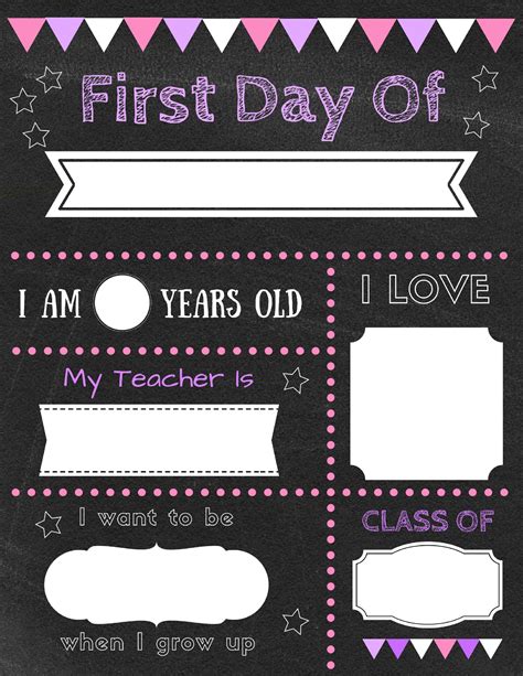 Editable first day of school signs to edit and download for FREE ...