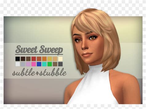 Subtle ♢ Stubble So I Made A Hair It's Actually Two - Sims 4 Maxis Match Short Hair, HD Png ...