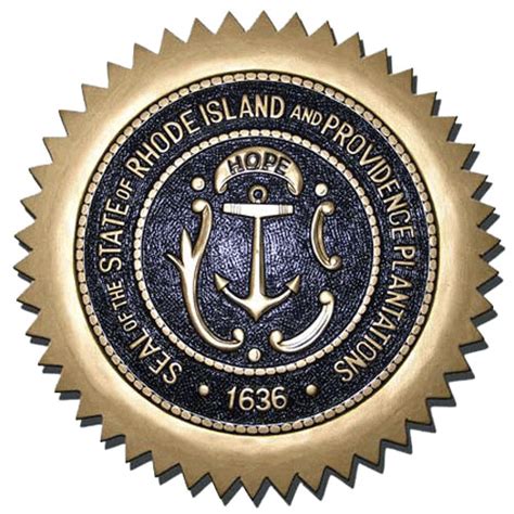 Rhode Island State Seal Plaque – American Plaque Company – Military Plaques, emblems, seals ...