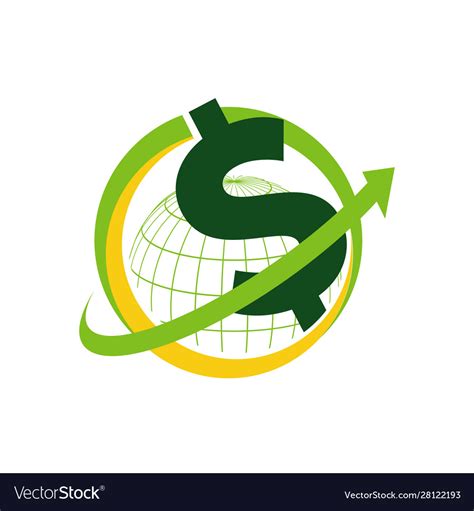 Business corporate us dollar logo design usa Vector Image