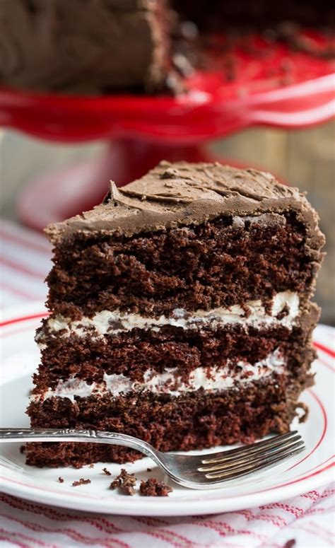 Chocolate Cake with Cream Filling - Spicy Southern Kitchen