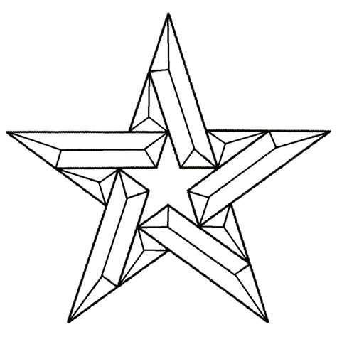 Star Within a Star Bevel Cluster | Geometric drawing, Wall art designs ...