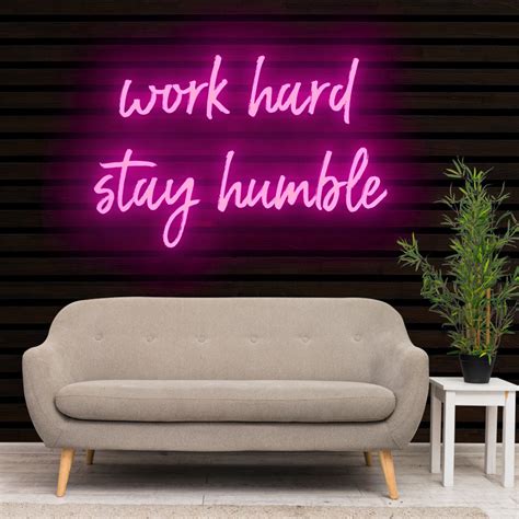 work hard stay humble Neon Sign Light – Neon Signs Lights