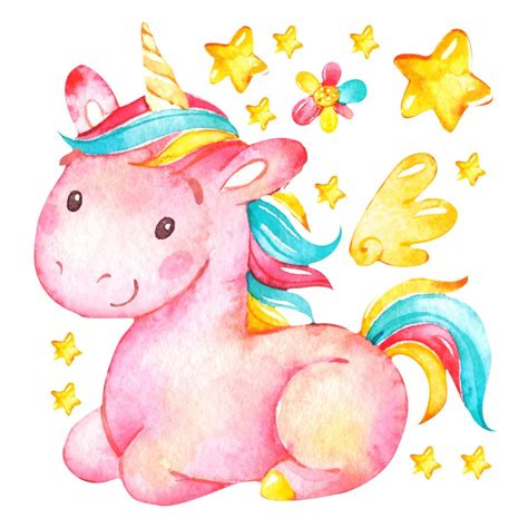 Wall sticker Pinky the Unicorn | wall-art.com