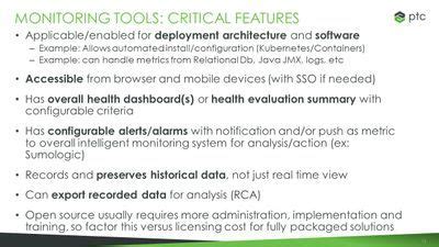 Top 5 Monitoring Best Practices - PTC Community