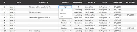 Issue Tracker Google Sheets Template | Teams Issue Tracker