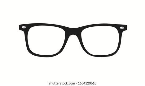 Vector Illustration Black Glasses Frame Stock Vector (Royalty Free) 1654120618 | Shutterstock