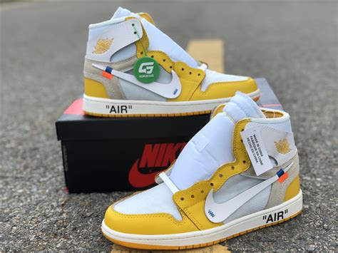 Off-White x Air Jordan 1 “Canary Yellow” - FavSole.com